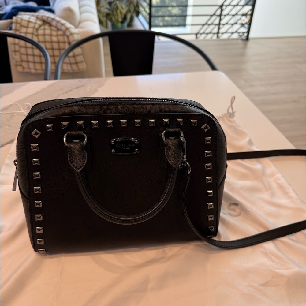 Black Studded Handbag